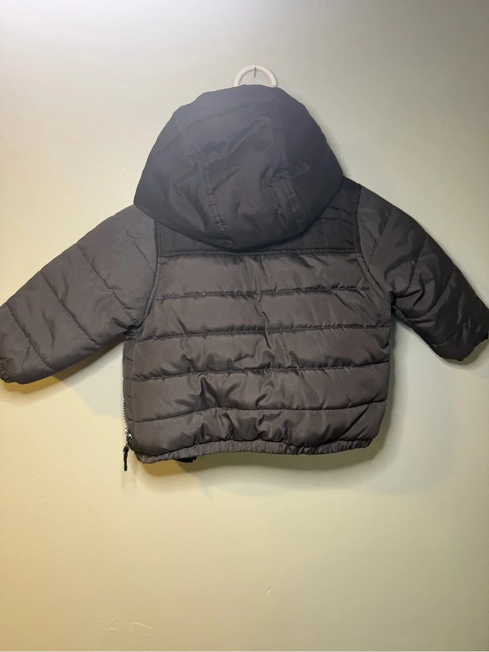 OshKosh B'gosh Toddler Hooded Puffer Jacket - Charcoal Gray